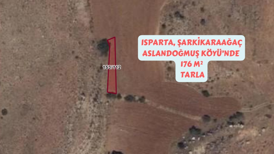 ISPARTA ŞARKİKARAAĞAÇ ASLANDOĞMUŞ KÖYÜ 176M² TARLA SATILIKTIR. - ISPARTA ŞARKİKARAAĞAÇ fotoğraf 3